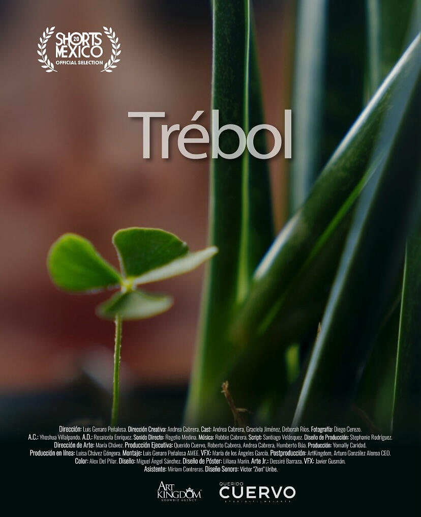 Voice editing, sound design, and audio mixing for the short film “Trébol” (2025)